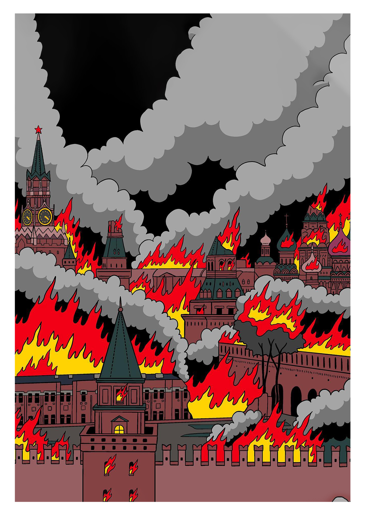 листіка "Кремль у вогні"
